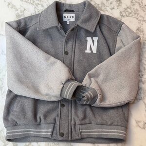 NA-KD Gray Varsity Jacket for Women